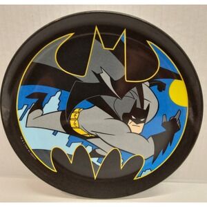 RARE VINTAGE Batman Melamine Kids Plate Dinnerware 90's